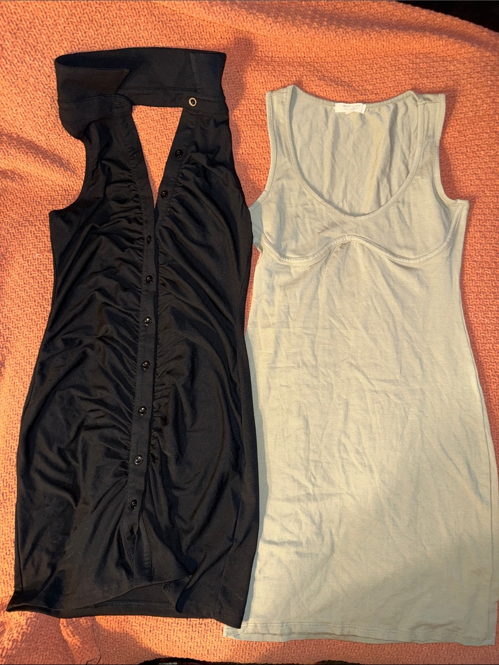 Heart & Hips Olive Green Tank Top dress black dress